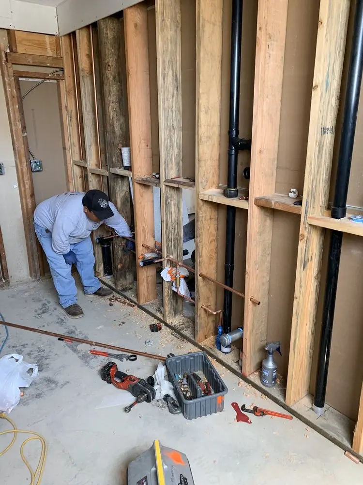 Commercial rough-in plumbing for Water Heater Replacement in Lockhart